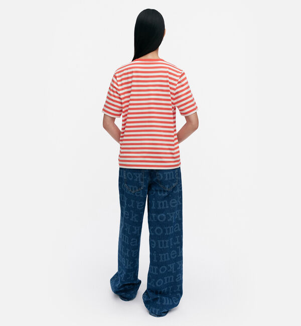Marimekko「Tasaraita Unikko Tシャツ」|シャツ・ブラウス|