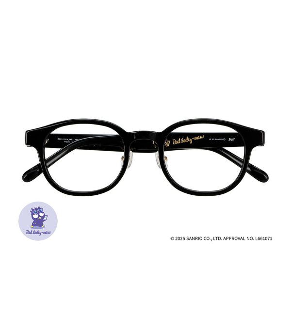 「Zoff｜はぴだんぶい 【バッドばつ丸 モデル】 メガネ｜伊達・度付きメガネ｜グッズ   レンズ交換券付」|メガネ|