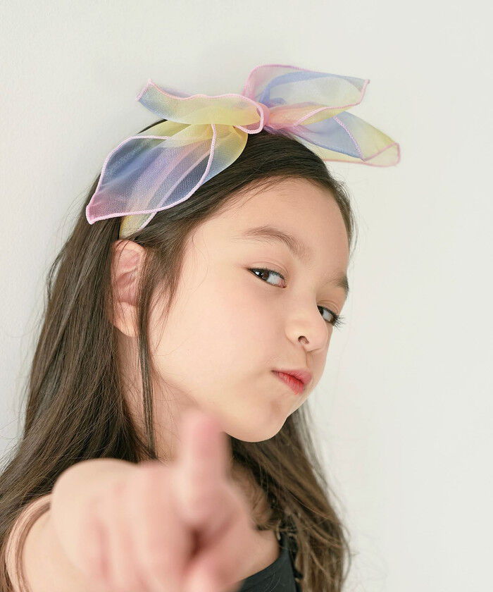BACKYARD FAMILY「カチューシャ キッズ リボン 大きめ 通販 リボンカチューシャ 髪飾り 女の子 子供 子ども」|その他|