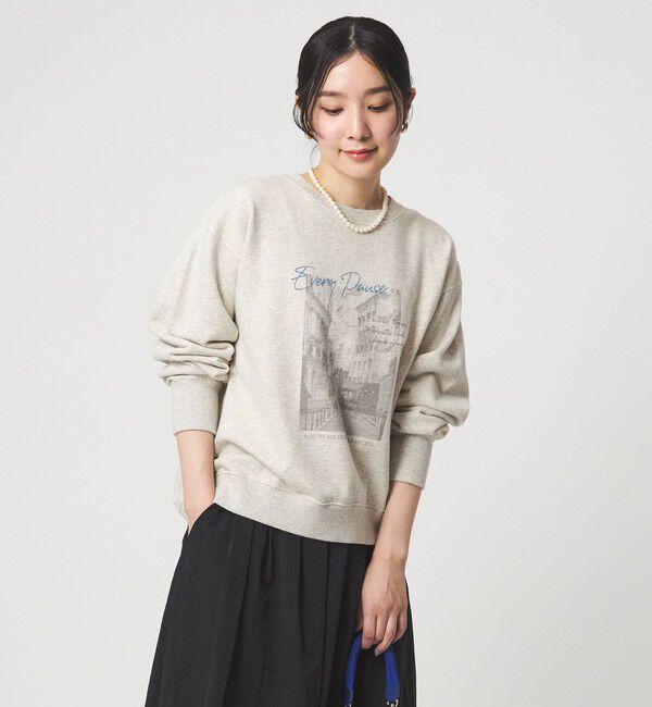 UNITED ARROWS green label relaxing「【WEB限定】＜at ease＞フォト プリント スウェット プルオーバー」|スウェット・ジャージ|
