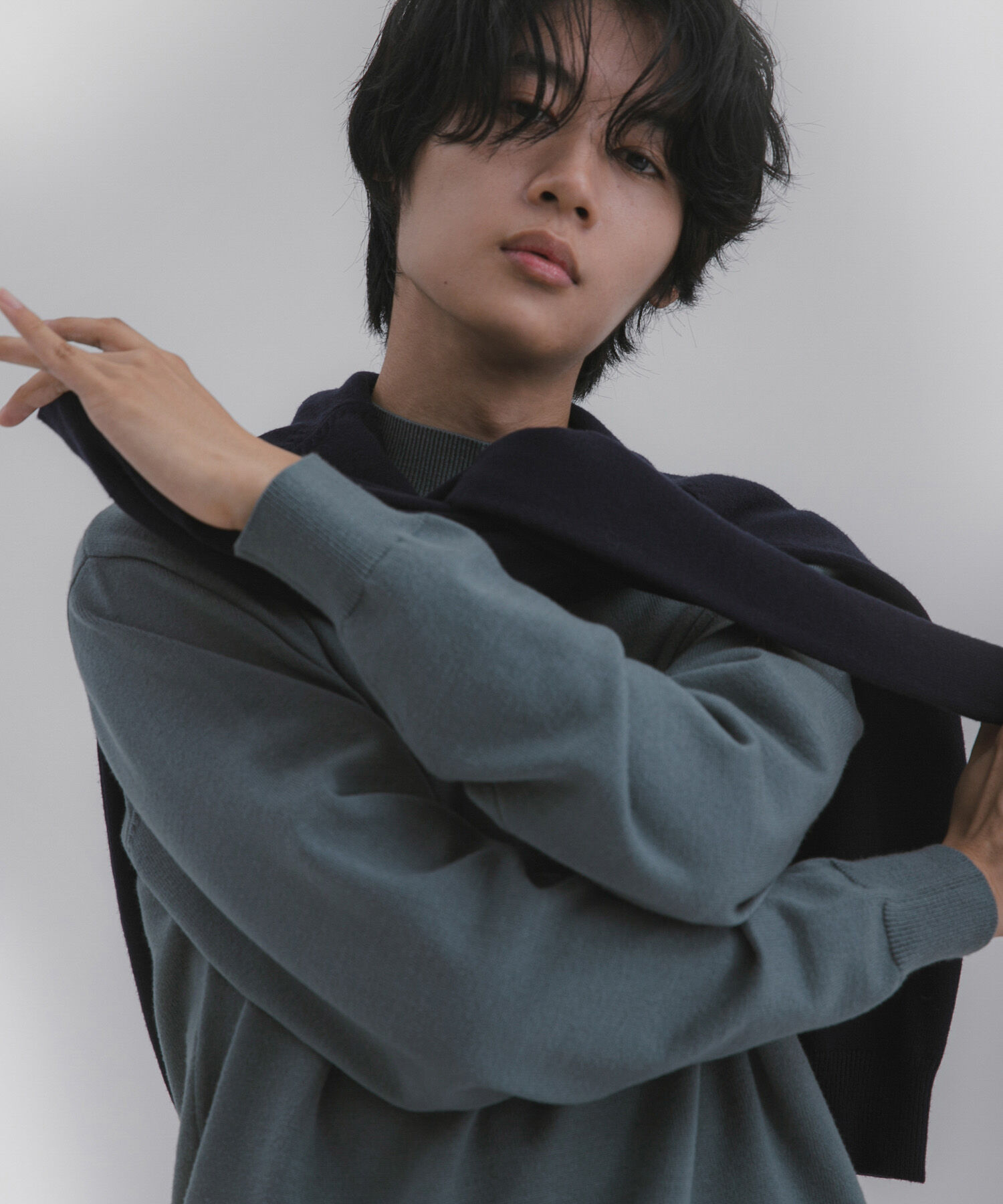 SENSE OF PLACE by URBAN RESEARCH「『一部WEB限定カラー』『洗濯可/毛玉防止』ストレッチモックネックニット」|ニット・セーター|ミント