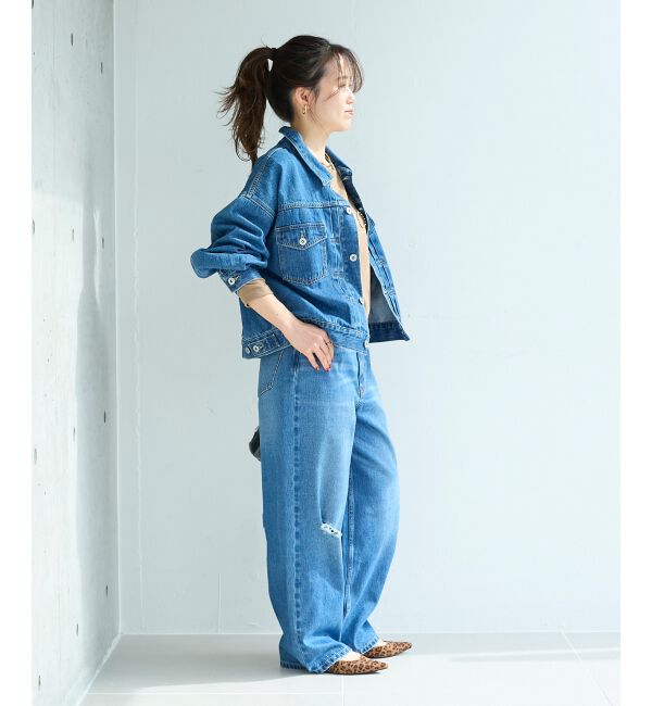  「クラッシュデニムパンツ」|デニム|