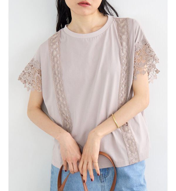  「レースドッキングカットソー」|Tシャツ・カットソー|ｸﾞﾚｰｼﾞｭ