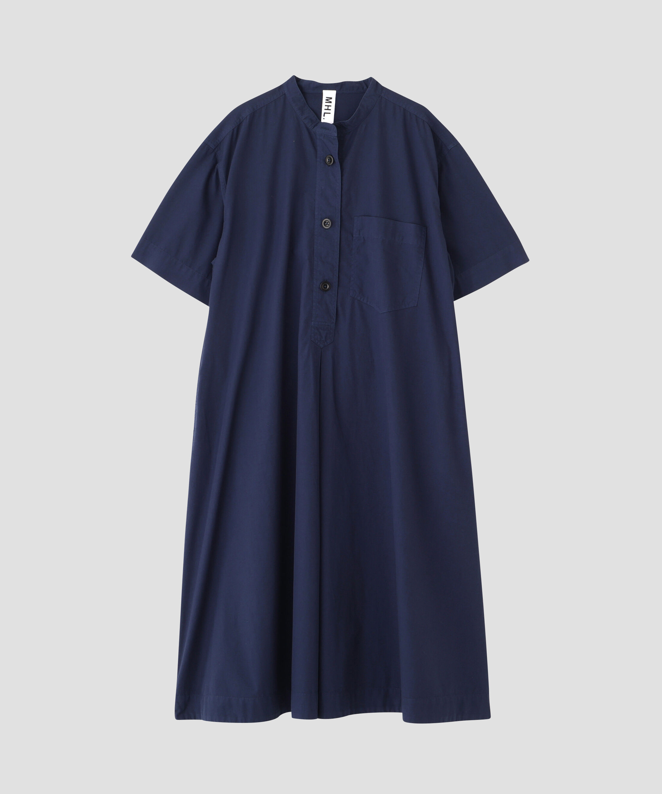 MHL.「GARMENT DYED COTTON POPLIN DRESS」|ワンピース|