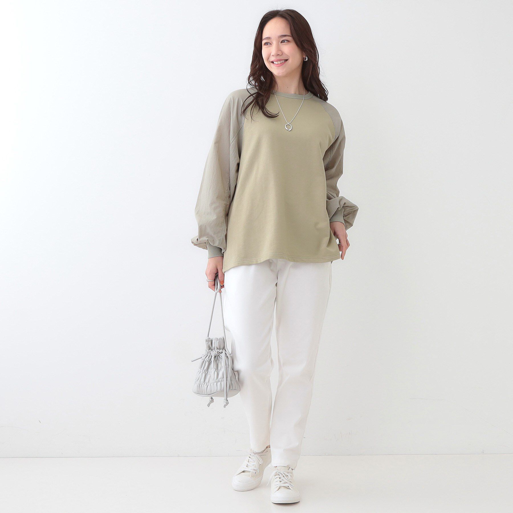 SHOO･LA･RUE「【洗える】季節の変わり目に ラグランナイロントップス」|Tシャツ・カットソー|