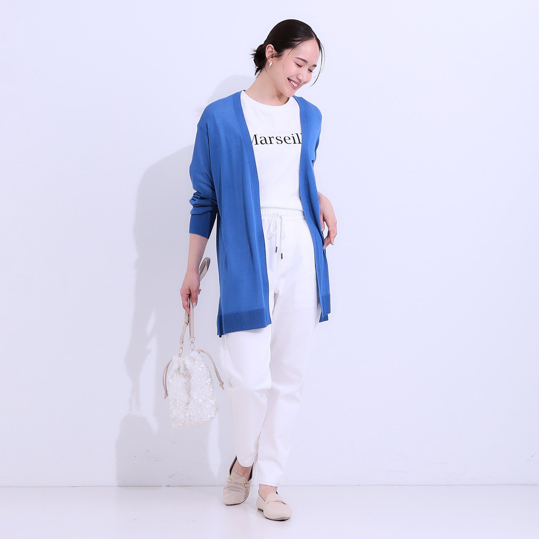 SHOO･LA･RUE「【洗える/ひんやり】体型カバーにも トッパー ロングカーディガン」|カーディガン|
