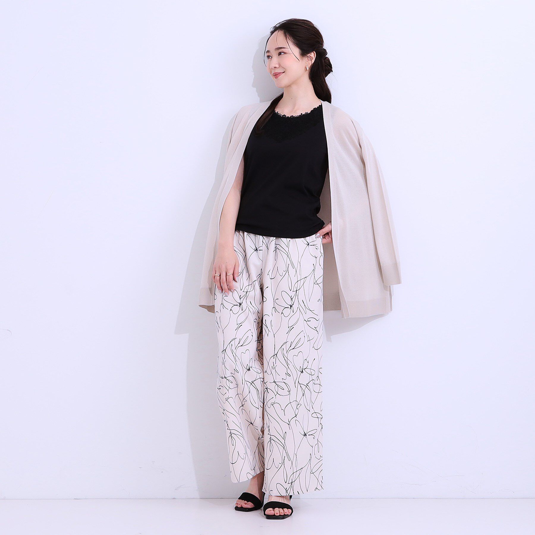 SHOO･LA･RUE「【洗える/ひんやり】体型カバーにも トッパー ロングカーディガン」|カーディガン|