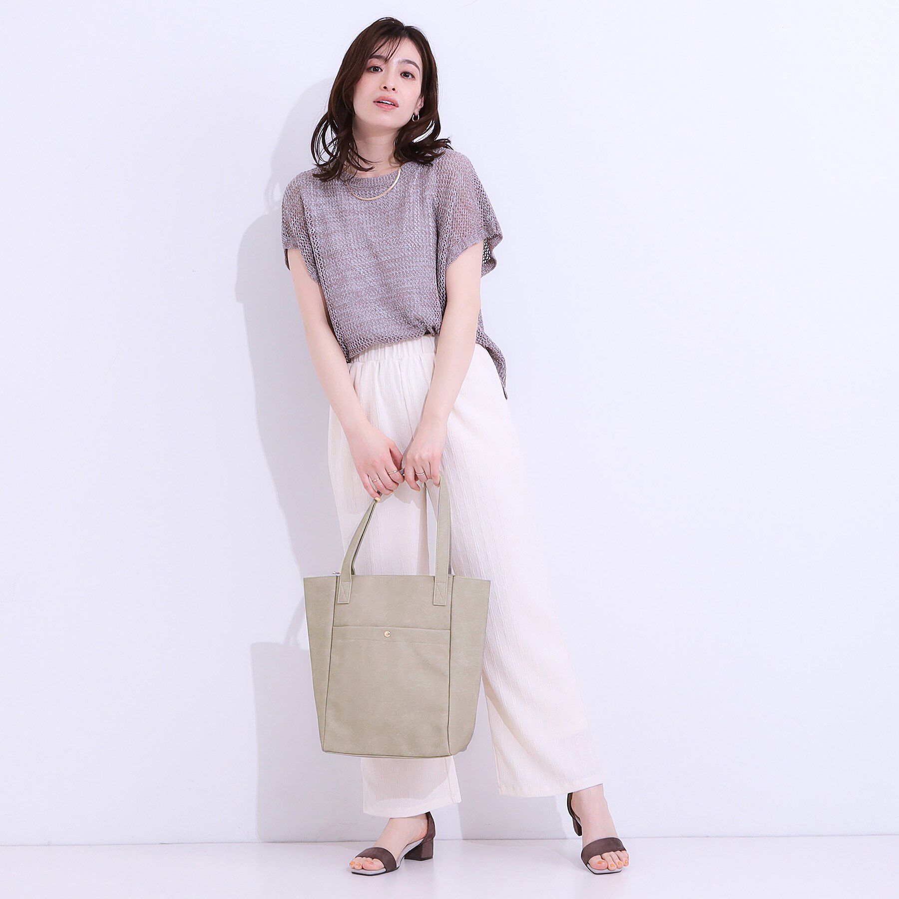 SHOO･LA･RUE「【A4】フロントポケファスナートートバッグ」|トートバッグ|