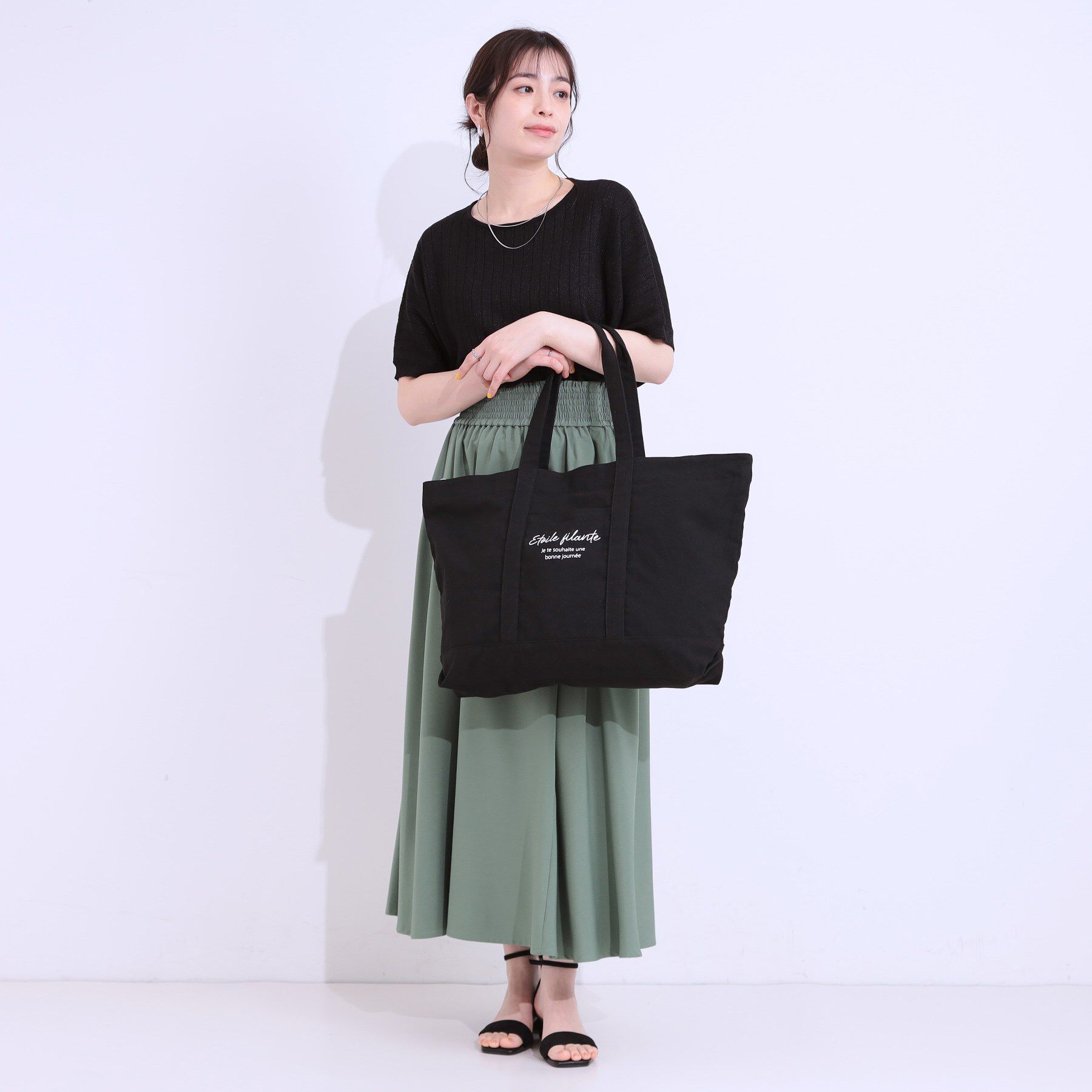 SHOO･LA･RUE「ビッグハンププリントトートバッグ」|トートバッグ|