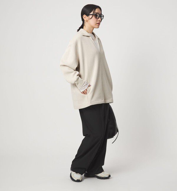 UNITED ARROWS green label relaxing「【WEB限定】＜at ease＞ダブルフェイス エリツキ プルオーバー カットソー」|Tシャツ・カットソー|