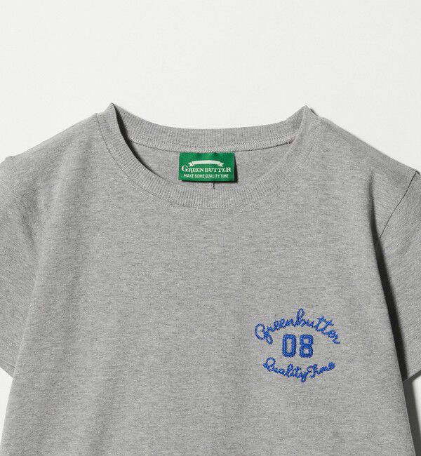 NICE WEATHER「＜GREEN BUTTER＞クロップカーシブ Tシャツ」|Tシャツ・カットソー|