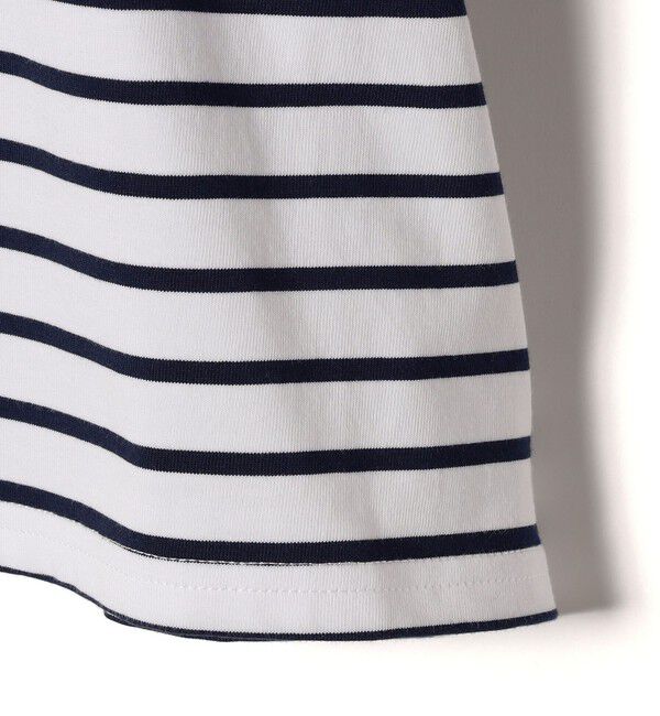 SHIPS Colors 「SHIPS Colors:〈洗濯機可能〉カラー ボーダー ギャザー スリーブ プルオーバー」|Tシャツ・カットソー|