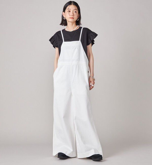 SHIPS for women「SHIPS NINE CASE:〈手洗い可能〉ミニ 裏毛 フリル カットソー」|Tシャツ・カットソー|