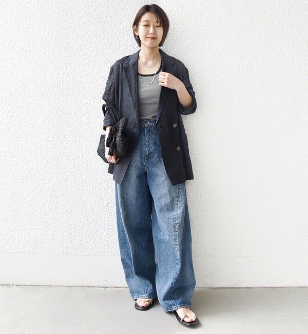 SHIPS for women「〈手洗い可能〉ボーダー レース トリミング 2WAY タンクトップ」|タンクトップ|