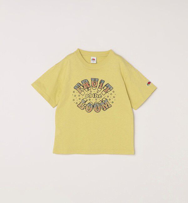 SHIPS any「FRUIT OF THE LOOM:〈洗濯機可能〉ロゴ プリント Tシャツ<KIDS>」|Tシャツ・カットソー|イエロー