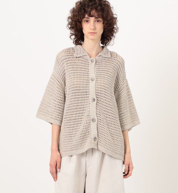 TOMORROWLAND GOODS「LAUREN MANOOGIAN NET シャツカーディガン」|カーディガン|