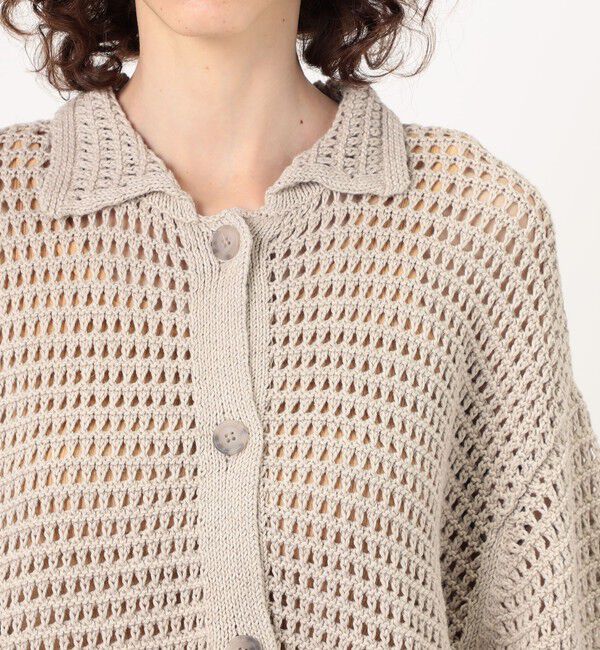 TOMORROWLAND GOODS「LAUREN MANOOGIAN NET シャツカーディガン」|カーディガン|