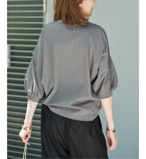 VERMEIL par iena「《追加予約》ショールスリットカットソー」|Tシャツ・カットソー|