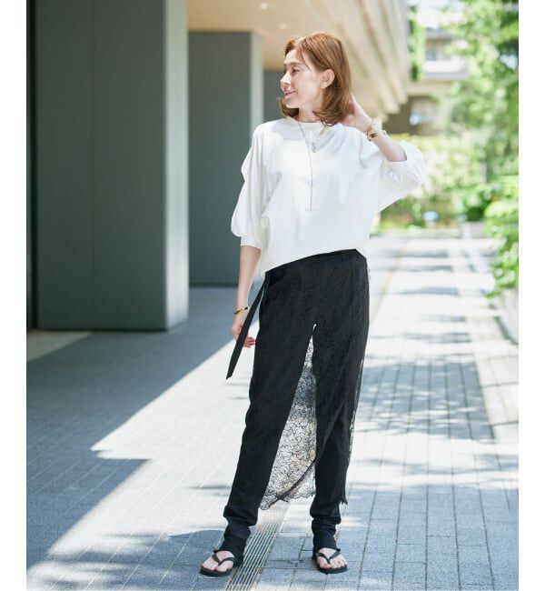 VERMEIL par iena「《追加予約》ショールスリットカットソー」|Tシャツ・カットソー|