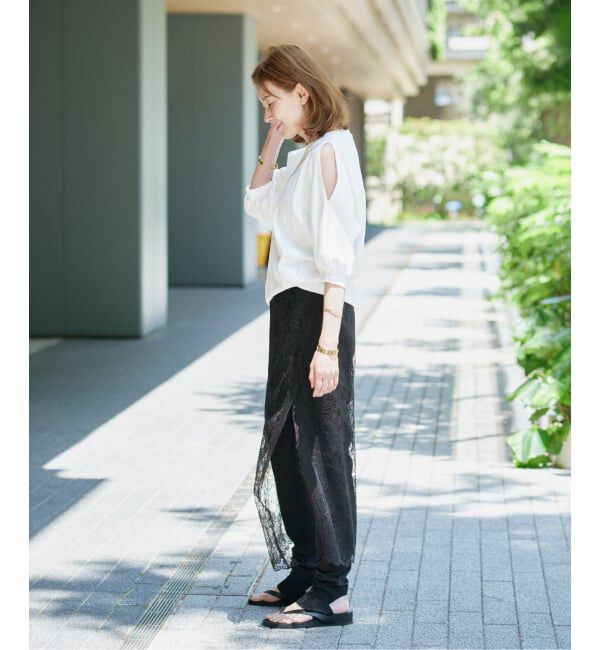 VERMEIL par iena「《追加予約》ショールスリットカットソー」|Tシャツ・カットソー|