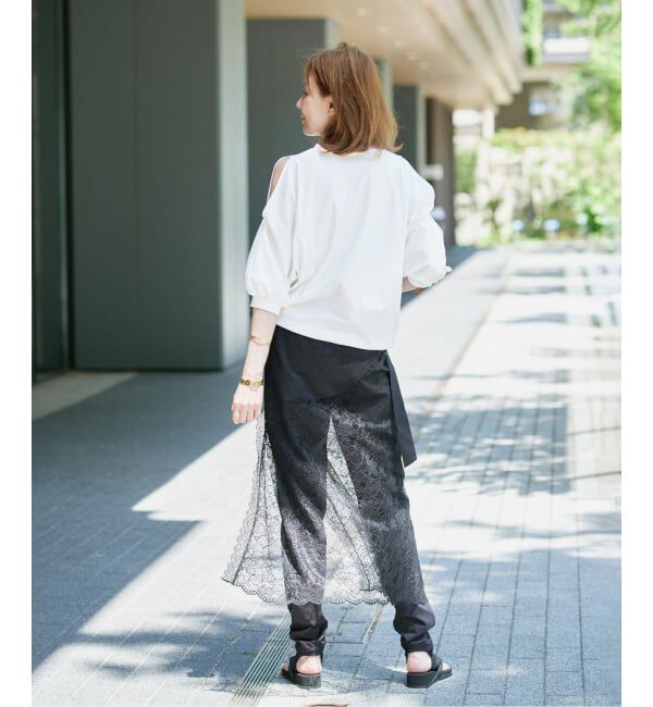 VERMEIL par iena「《追加予約》ショールスリットカットソー」|Tシャツ・カットソー|