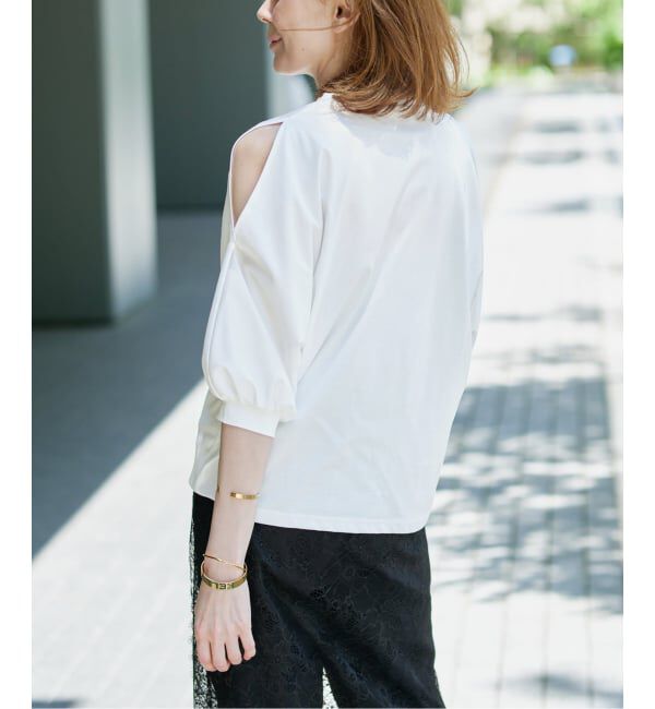 VERMEIL par iena「《追加予約》ショールスリットカットソー」|Tシャツ・カットソー|