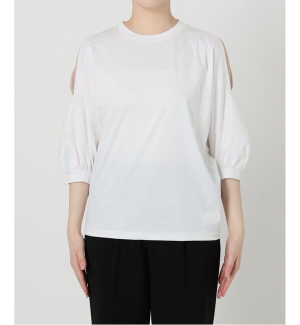 VERMEIL par iena「《追加予約》ショールスリットカットソー」|Tシャツ・カットソー|