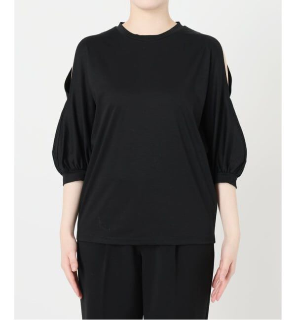 VERMEIL par iena「《追加予約》ショールスリットカットソー」|Tシャツ・カットソー|