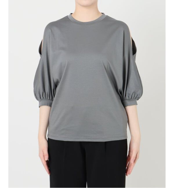VERMEIL par iena「《追加予約》ショールスリットカットソー」|Tシャツ・カットソー|