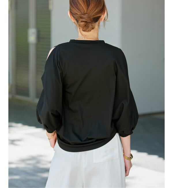 VERMEIL par iena「《追加予約》ショールスリットカットソー」|Tシャツ・カットソー|