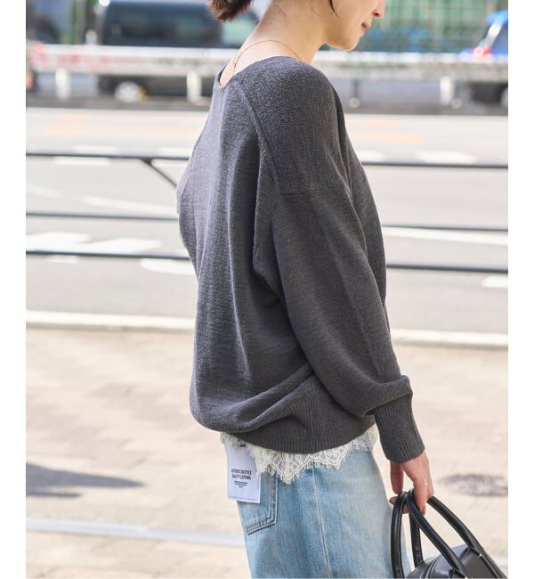 JOURNAL STANDARD「テープヤーンニュアンスVプルオーバー」|ニット・セーター|