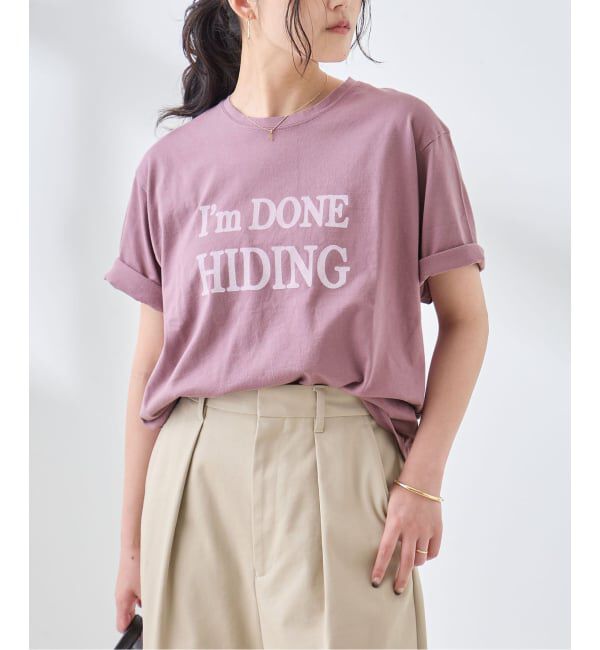 journal standard L'essage「《WEB限定》バックテイルロゴTシャツ」|Tシャツ・カットソー|パープル