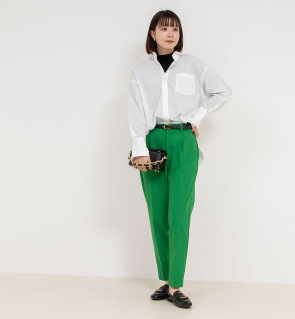 NOLLEY'S「ウォッシャブル裏起毛タックスリムパンツ」|その他|