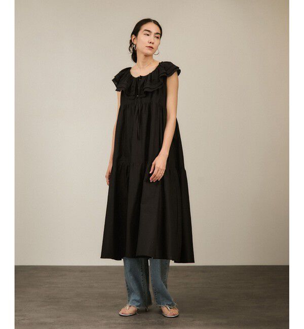SALON adam et rope'「【crinkle crinkle crinkle】別注ノースリーブレースワンピース」|ワンピース|