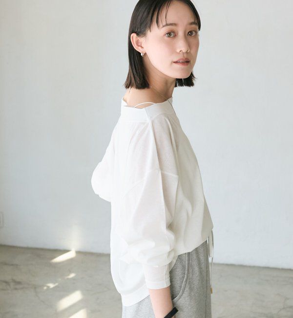  「【大人の肌見せに/抜け感◎】シアードルマンカットソー」|Tシャツ・カットソー|