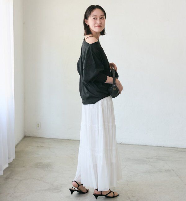  「【大人の肌見せに/抜け感◎】シアードルマンカットソー」|Tシャツ・カットソー|