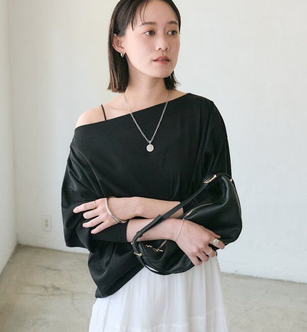  「【大人の肌見せに/抜け感◎】シアードルマンカットソー」|Tシャツ・カットソー|