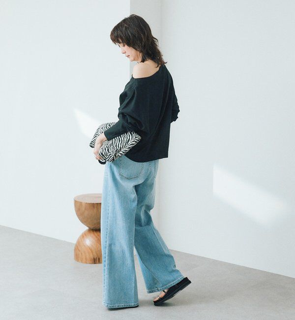  「【大人の肌見せに/抜け感◎】シアードルマンカットソー」|Tシャツ・カットソー|