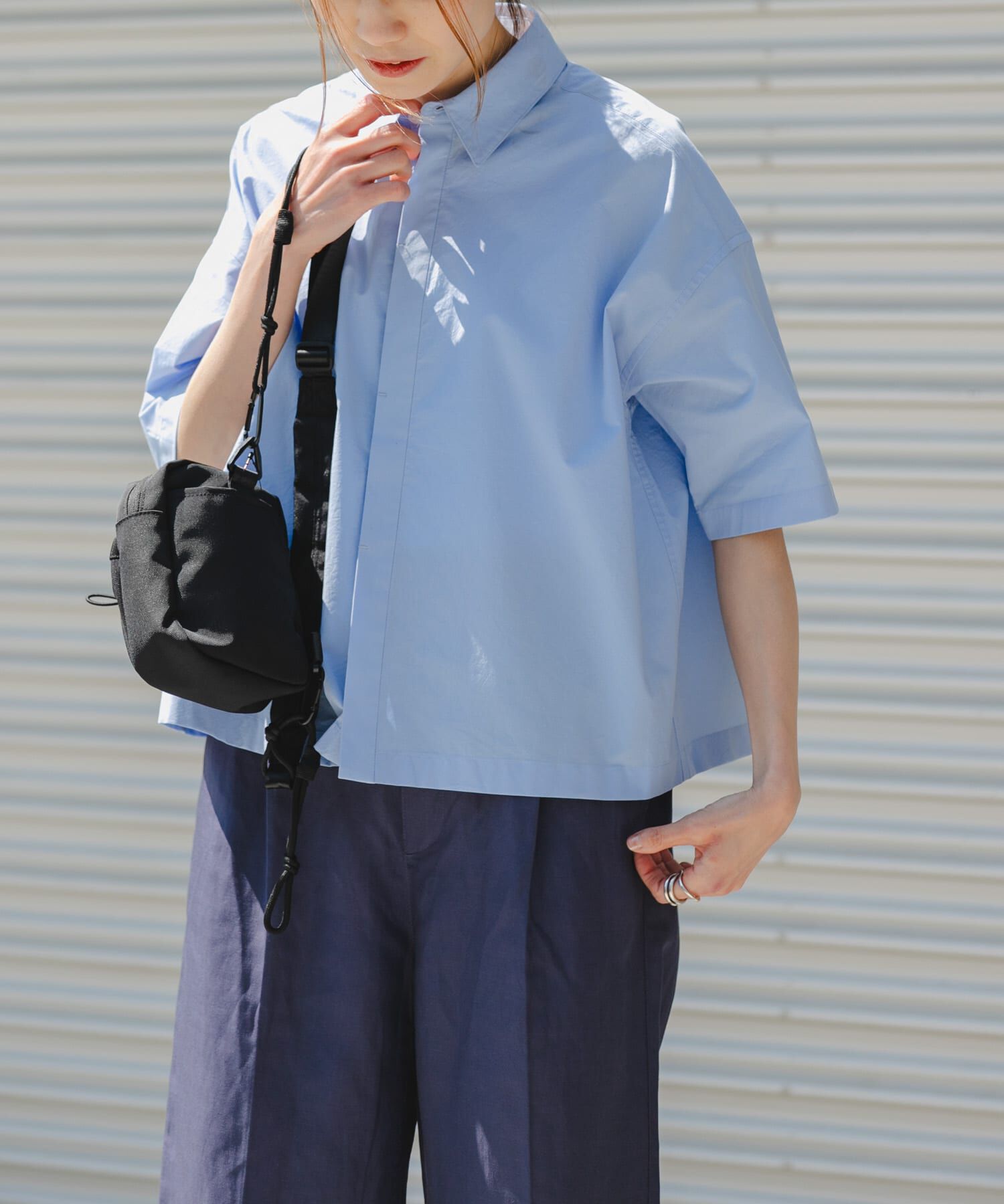 URBAN RESEARCH DOORS「FORK&SPOON　クリンクルショートスリーブシャツ」|シャツ・ブラウス|