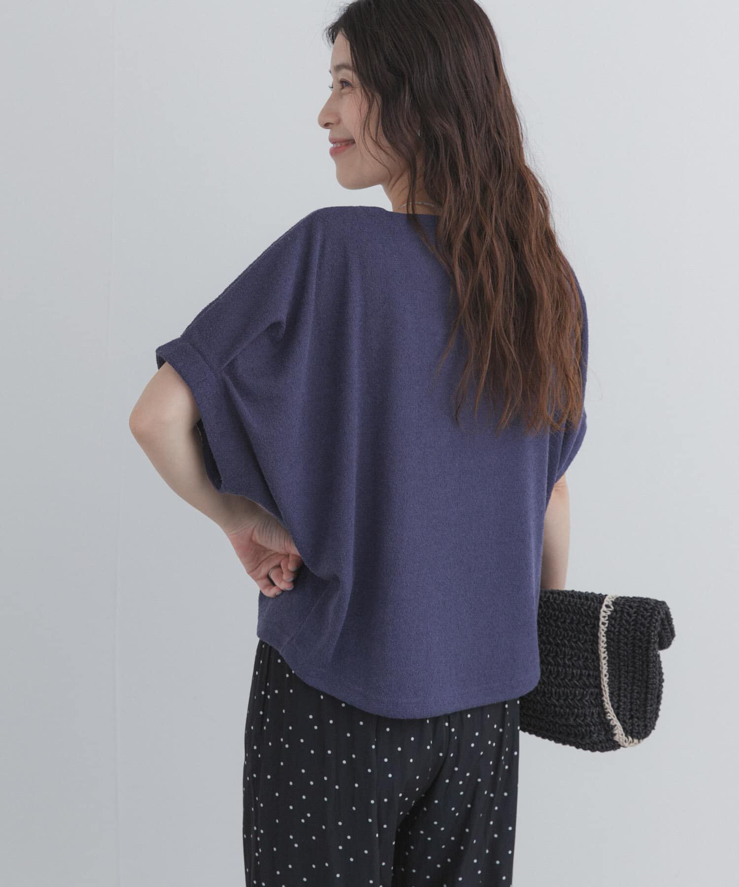 URBAN RESEARCH DOORS「ラフインレイ袖タックプルオーバー」|Tシャツ・カットソー|