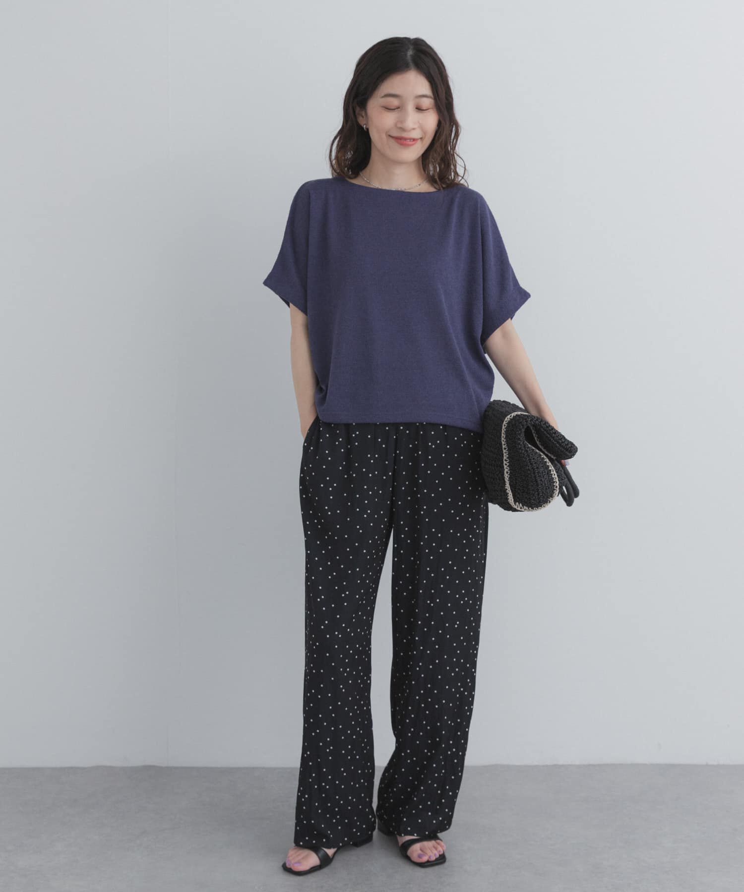 URBAN RESEARCH DOORS「ラフインレイ袖タックプルオーバー」|Tシャツ・カットソー|