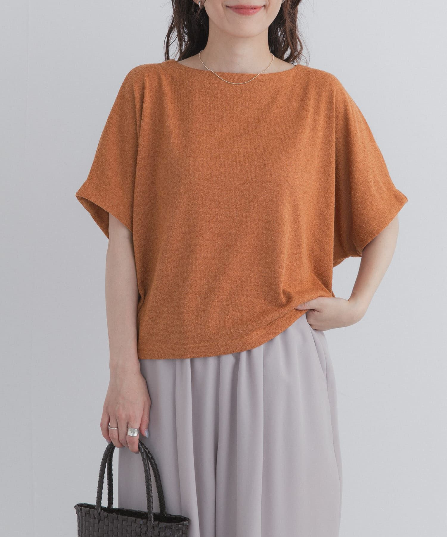 URBAN RESEARCH DOORS「ラフインレイ袖タックプルオーバー」|Tシャツ・カットソー|