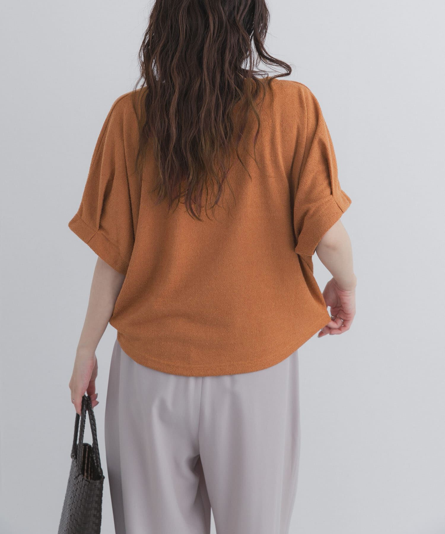 URBAN RESEARCH DOORS「ラフインレイ袖タックプルオーバー」|Tシャツ・カットソー|