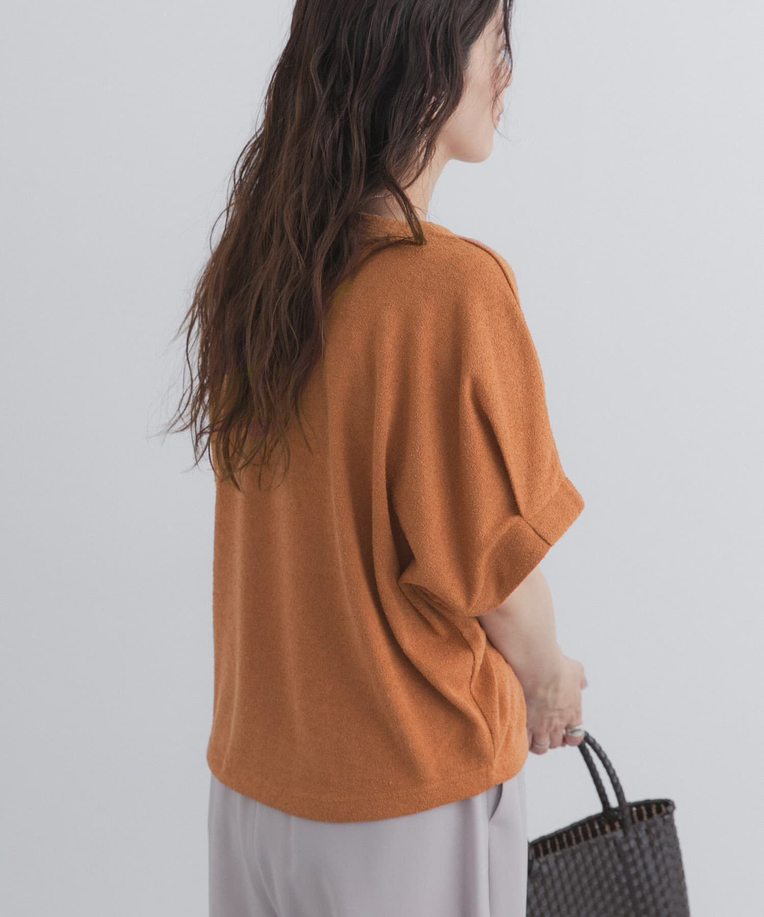 URBAN RESEARCH DOORS「ラフインレイ袖タックプルオーバー」|Tシャツ・カットソー|