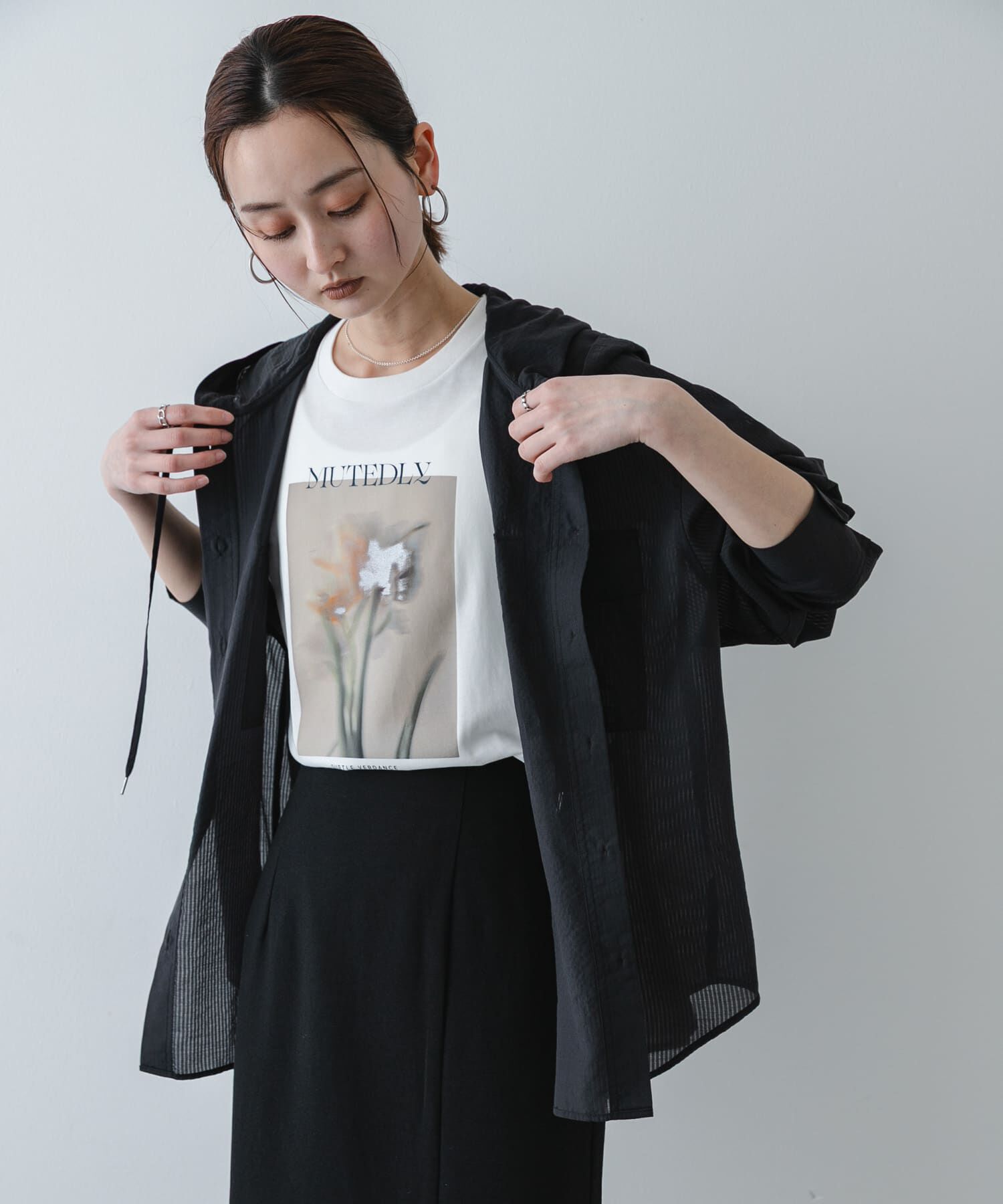 SENSE OF PLACE by URBAN RESEARCH「シアーフーディシャツ」|シャツ・ブラウス|