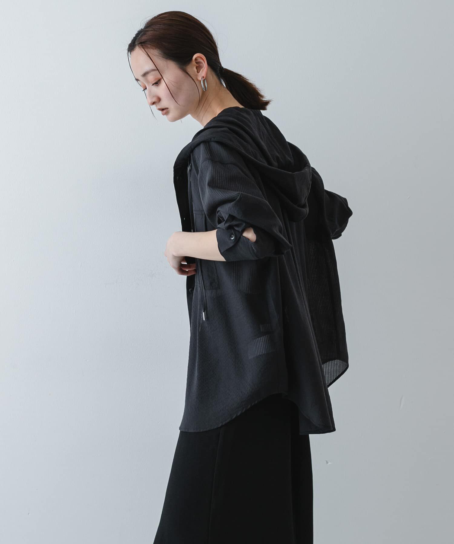 SENSE OF PLACE by URBAN RESEARCH「シアーフーディシャツ」|シャツ・ブラウス|