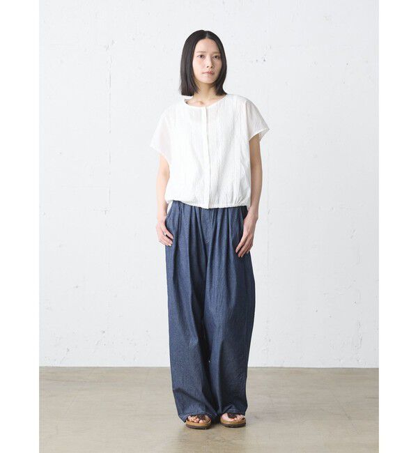 MidiUmi「MidiUmi デニムタックワイドイージーパンツ」|その他|
