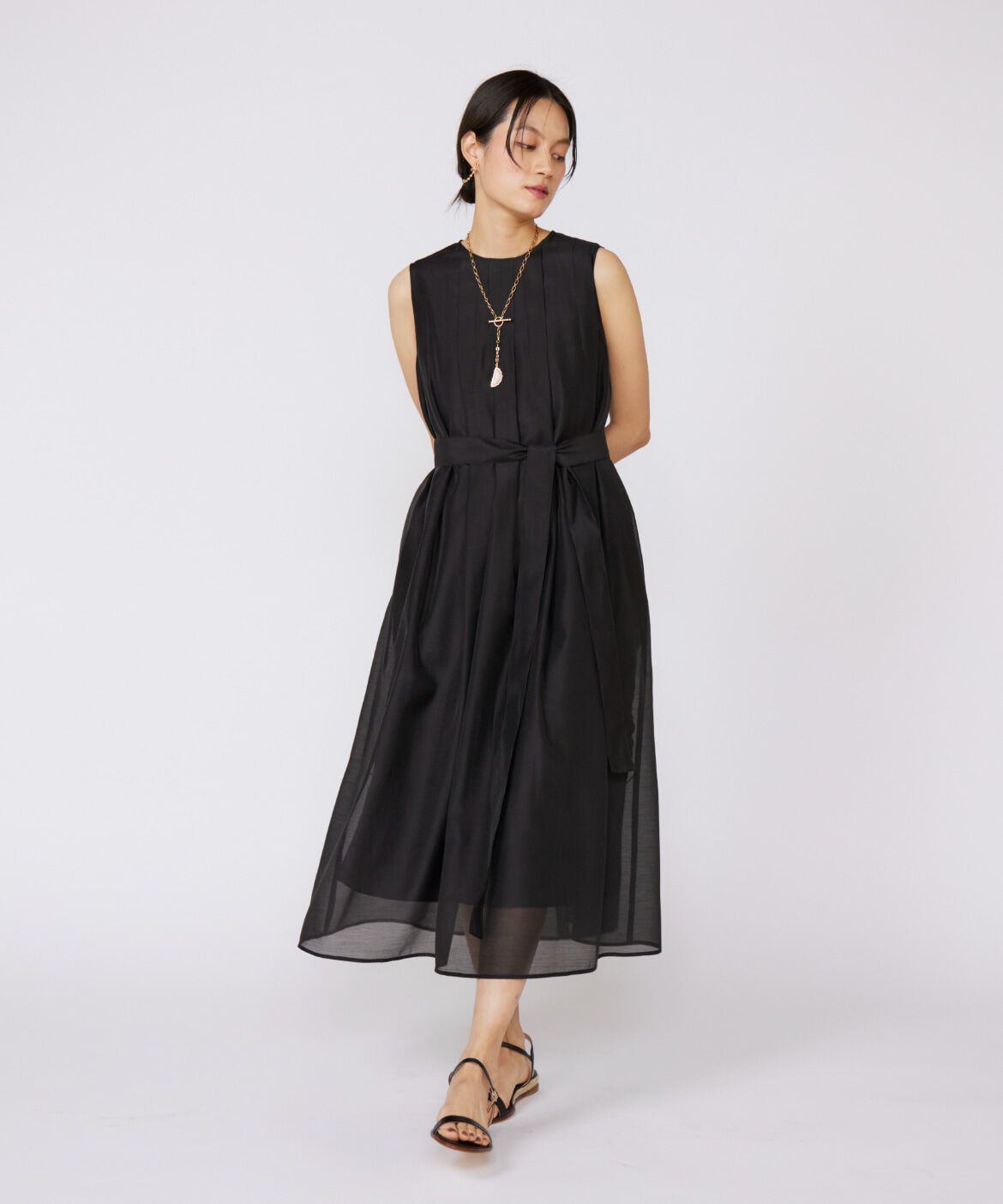 INED「《大きいサイズ》シアーワンピース」|ワンピース|