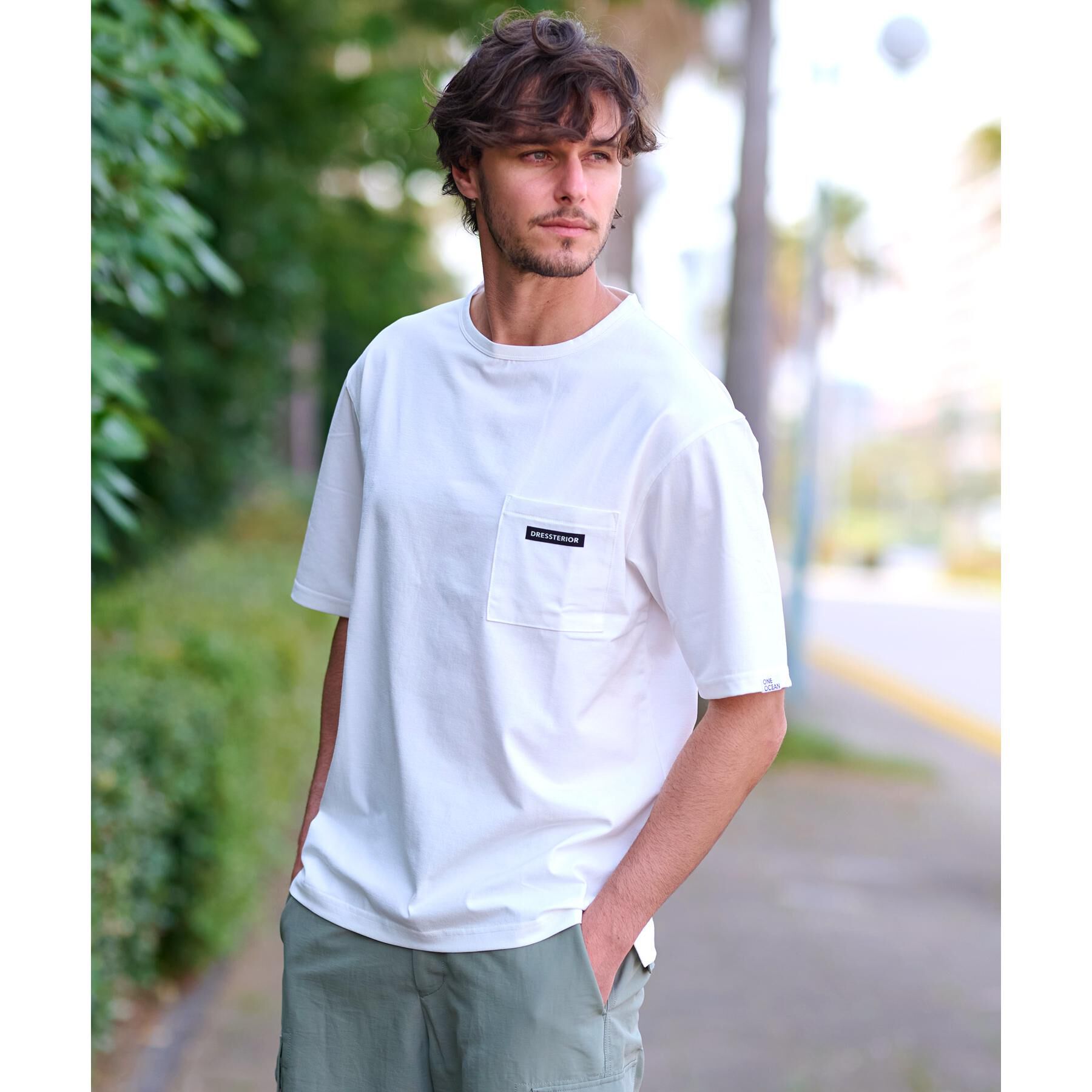 DRESSTERIOR「【クイックドライ】ONE OCEAN サステナブルTシャツ」|Tシャツ・カットソー|