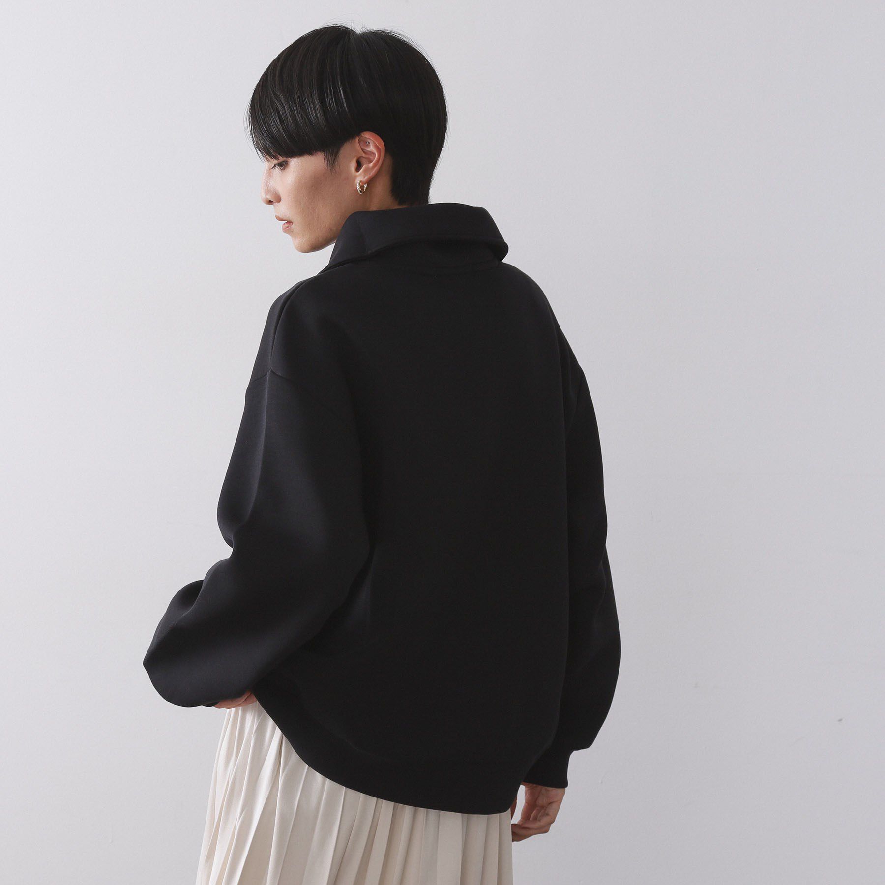 OPAQUE.CLIP「ハーフジップトップス／セットアップ対応可【洗濯機OK】」|Tシャツ・カットソー|